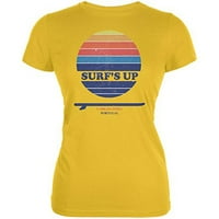 Surf ' s Up Carrapateira Portugália világos sárga Juniors puha póló - 2x-nagy
